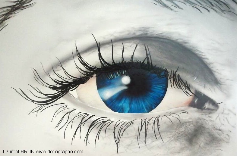 peinture d'un oeil
